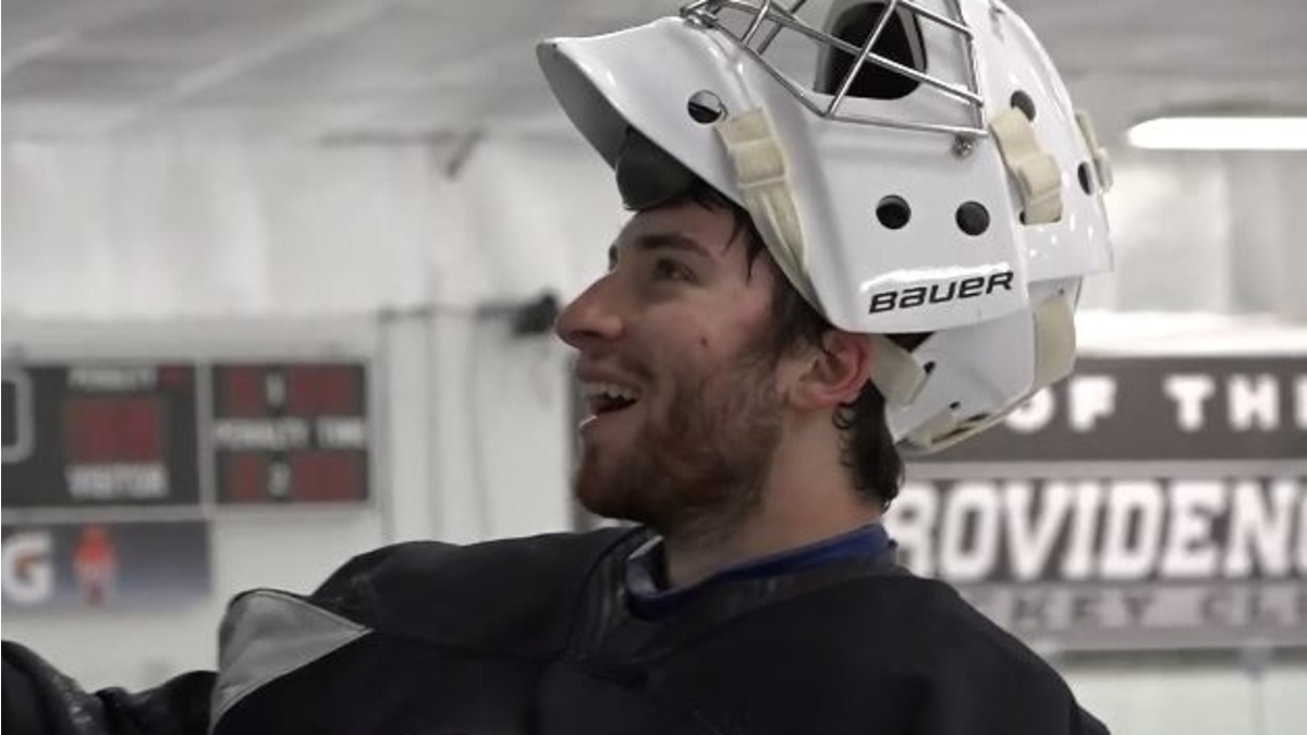 Boston Bruins goalie prospect Jeremy Swayman
