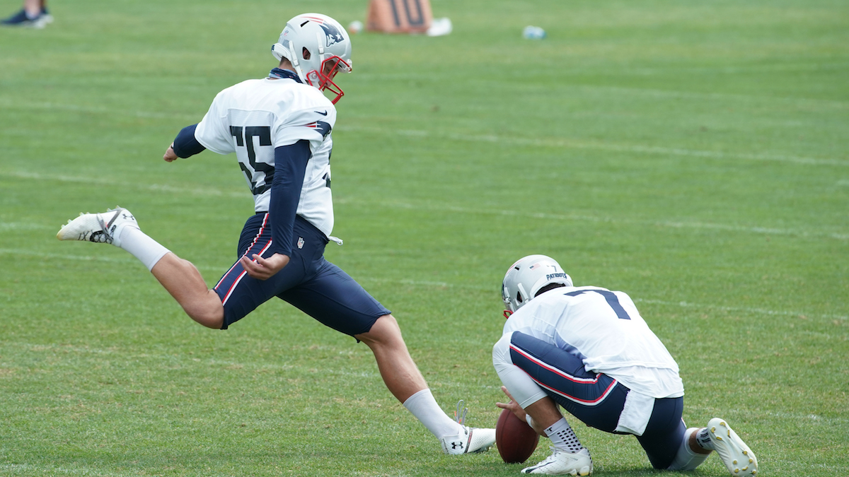 Patriots kicker Justin Rohrwasser