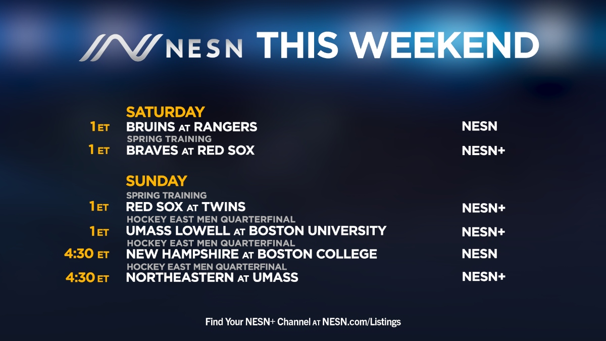 NESN college sports lineup