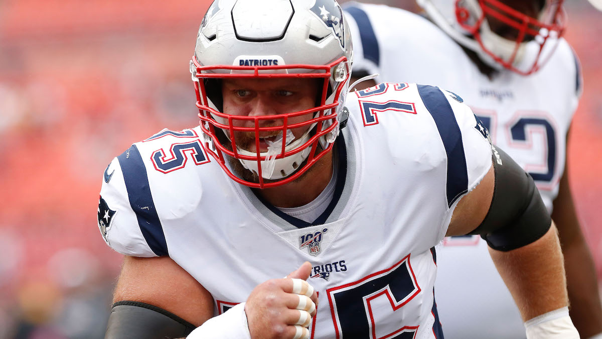 Patriots center Ted Karras