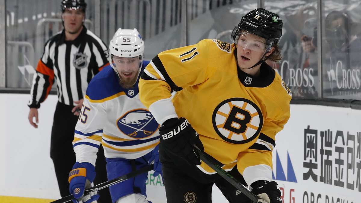 Boston Bruins forward Trent Frederic