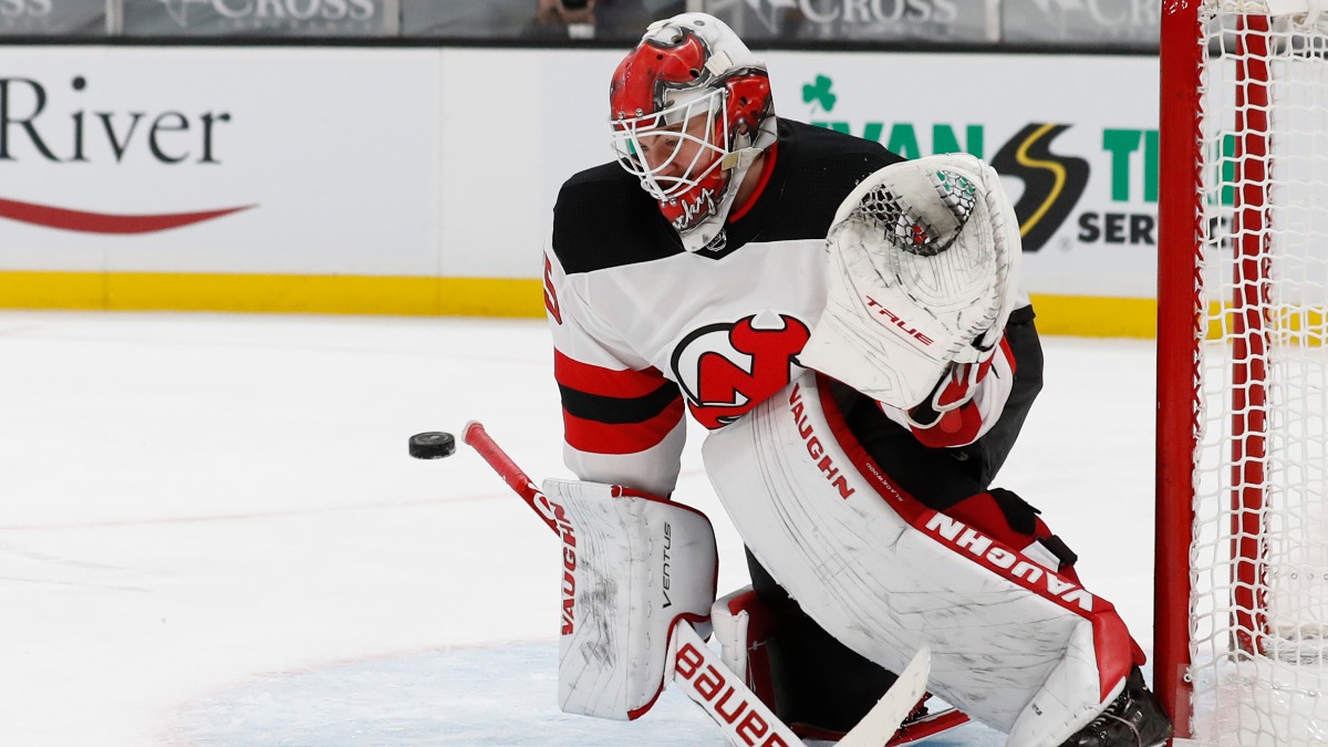 New Jersey Devils goaltender MacKenzie Blackwood