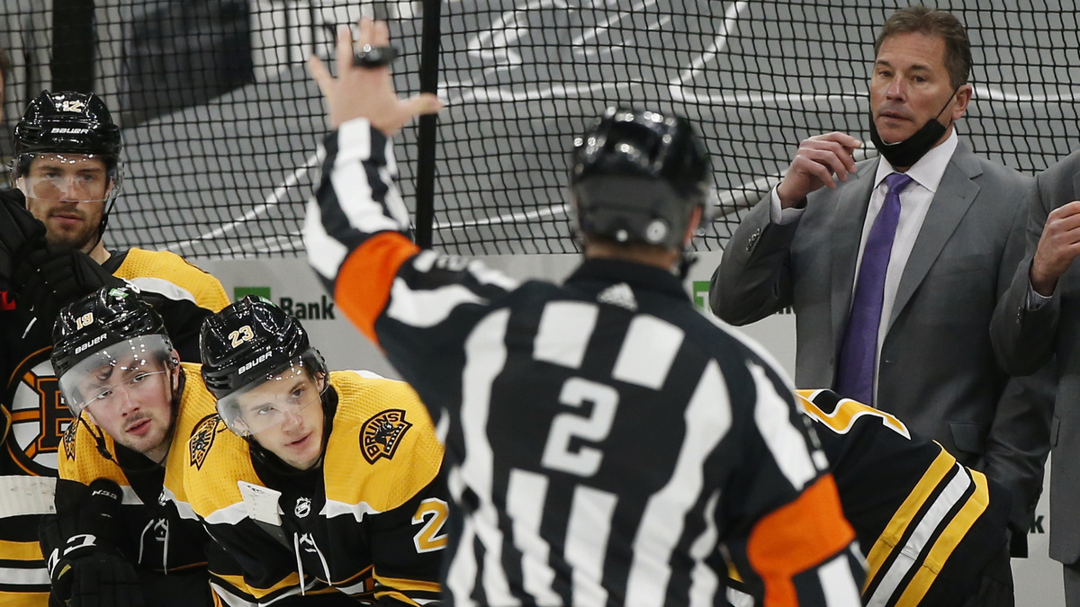 Boston Bruins head coach Bruce Cassidy