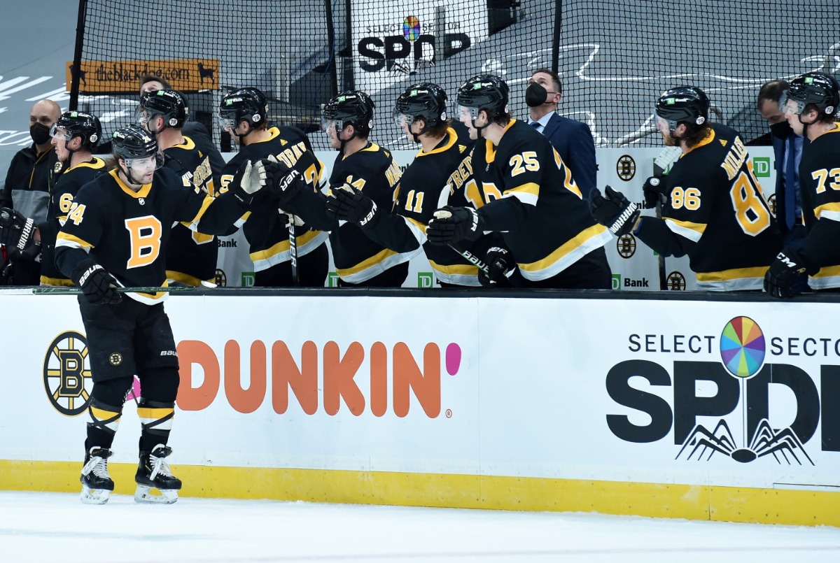 Boston Bruins left wing Jake DeBrusk
