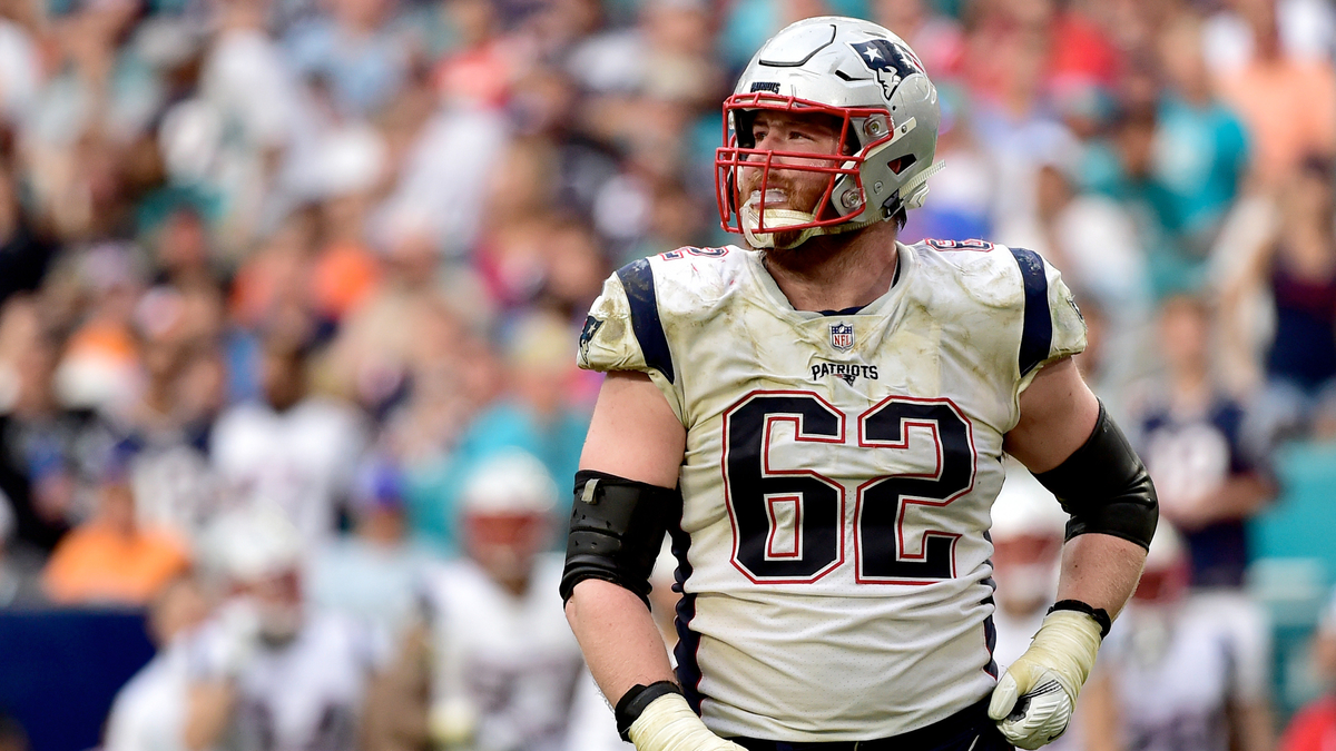 New England Patriots offensive guard Joe Thuney
