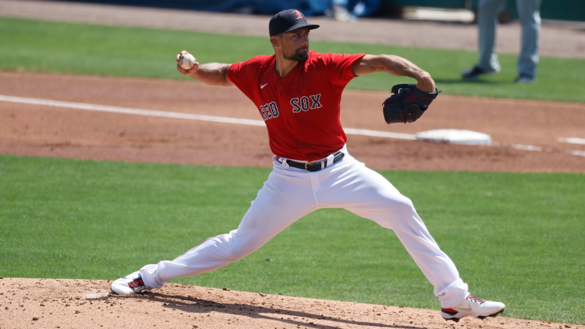Boston Red Sox starting pitcher Nathan Eovaldi
