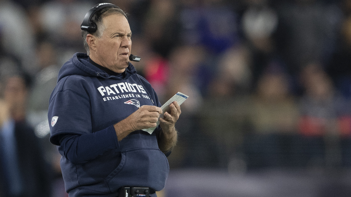 New England Patriots head coach Bill Belichick