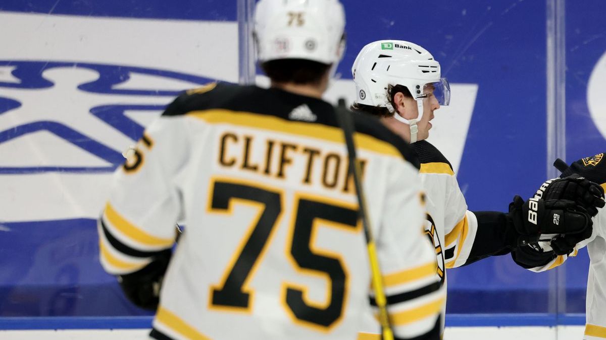 Boston Bruins defenseman Connor Clifton
