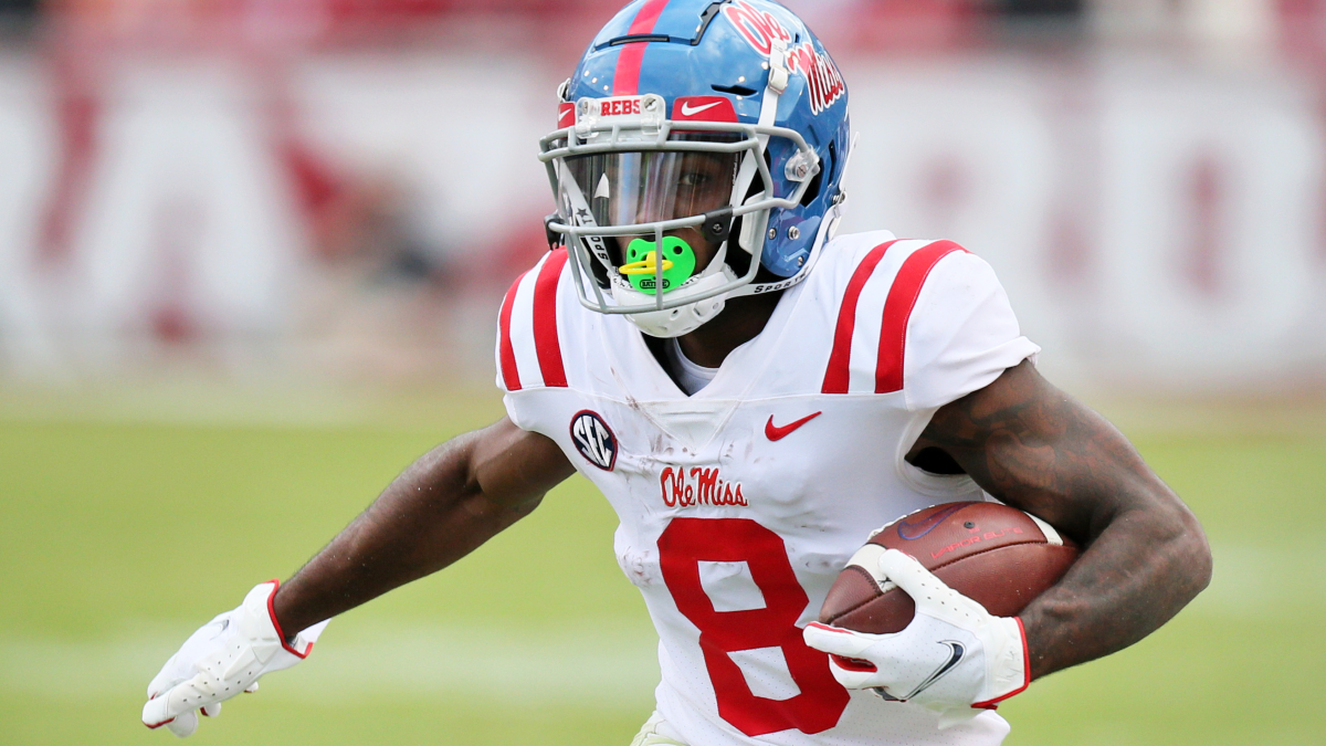 Ole Miss Rebels wide receiver Elijah Moore