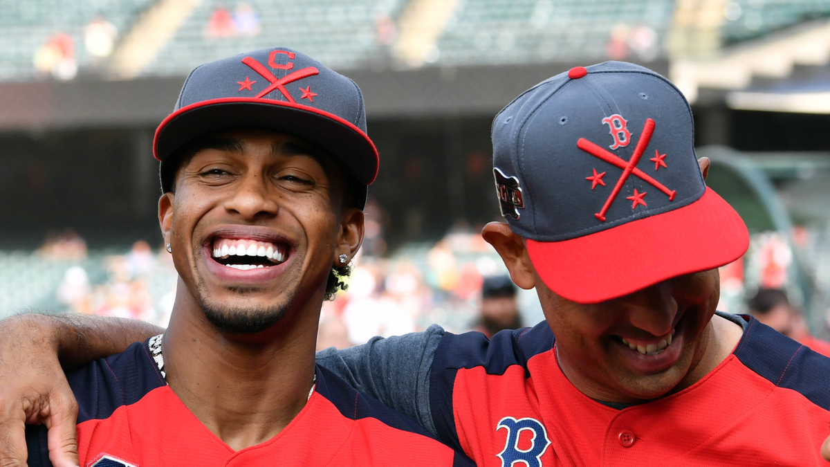 New York Mets Shortstop Francisco Lindor And Boston Red Sox Manager Alex Cora