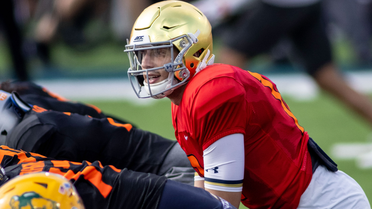 National quarterback Ian Book of Notre Dame