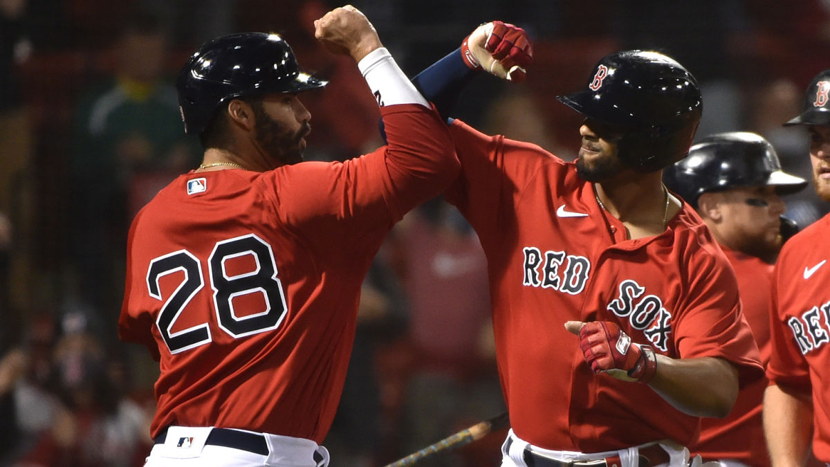 Boston Red Sox sluggers J.D. Martinez, Xander Bogaerts