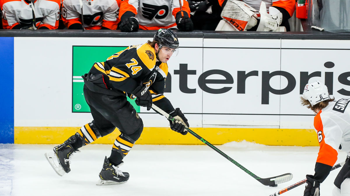 Boston Bruins winger Jake DeBrusk
