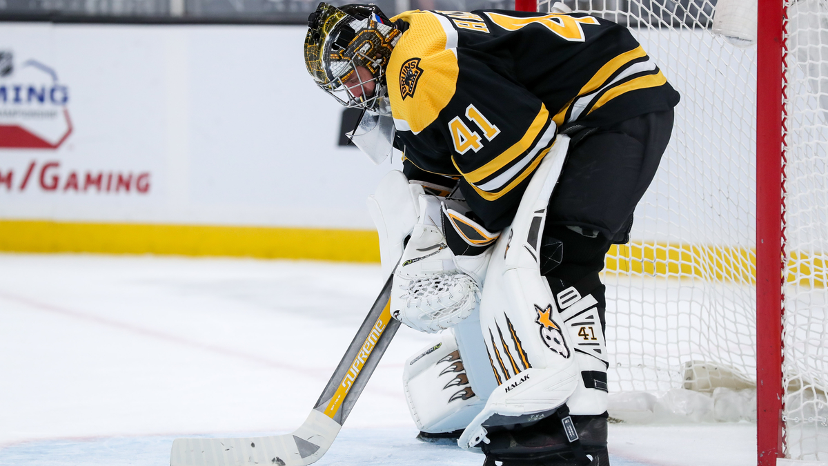 Boston Bruins goalie Jaroslav Halak