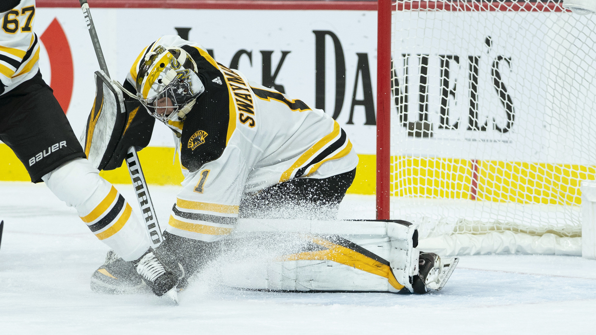 Boston Bruins Goalie Jeremy Swayman