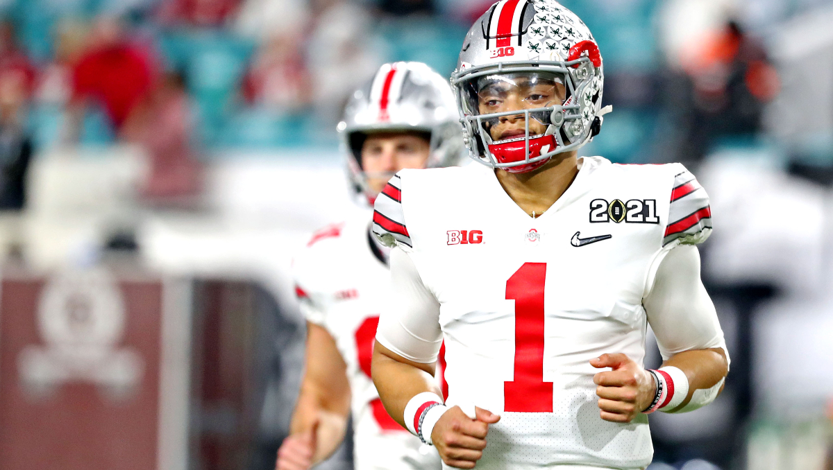 Ohio State Buckeyes quarterback Justin Fields