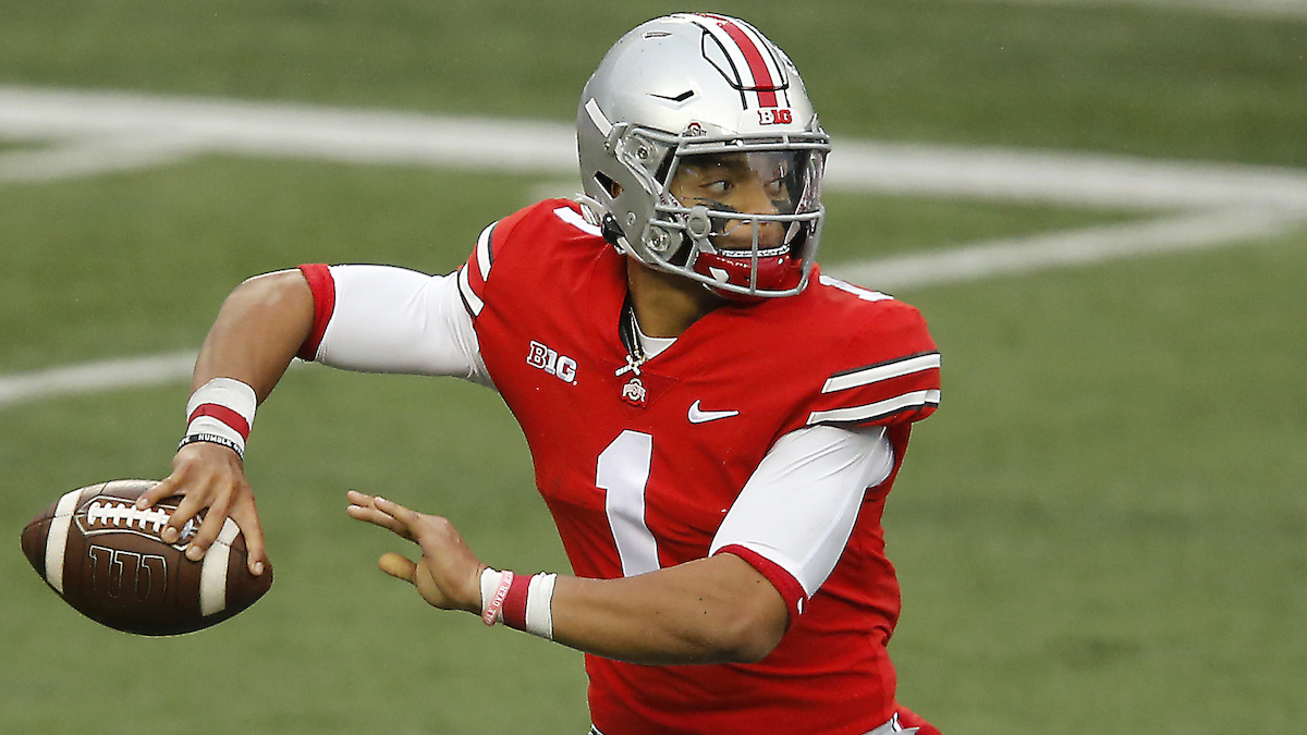 Ohio State quarterback Justin Fields