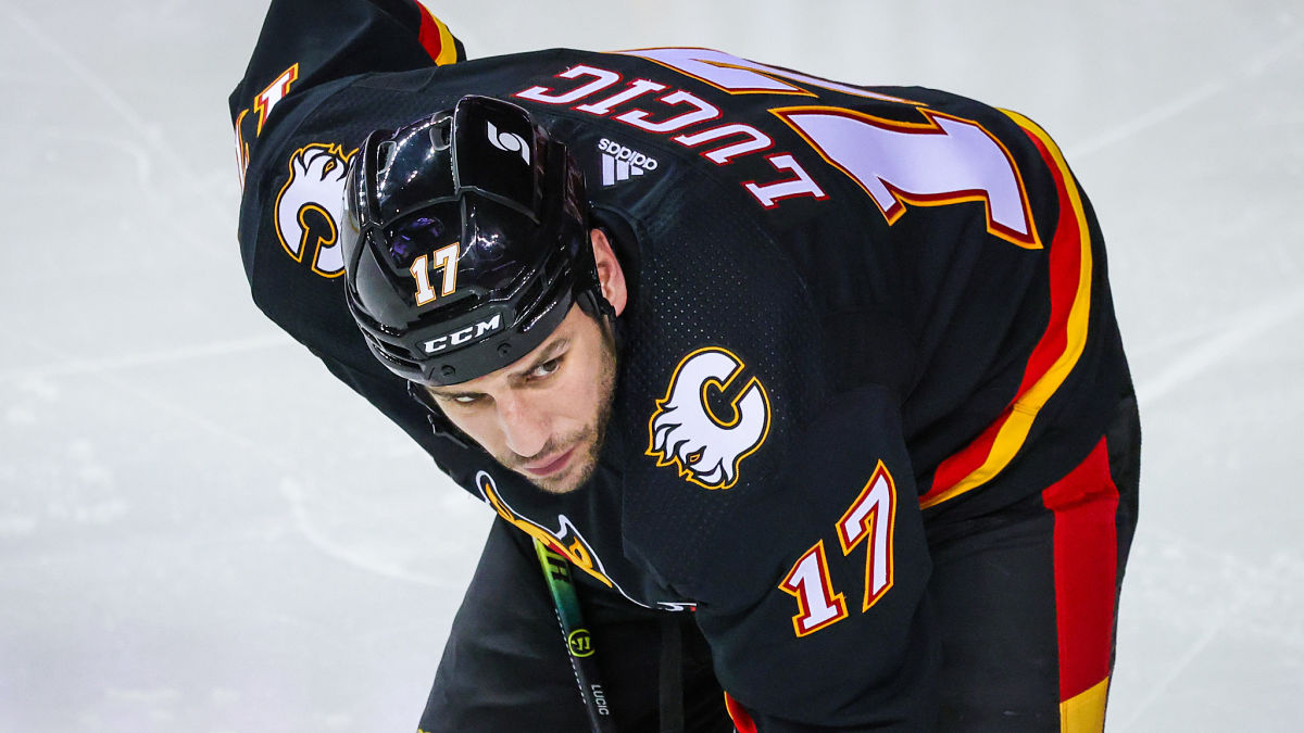 Calgary Flames winger Milan Lucic