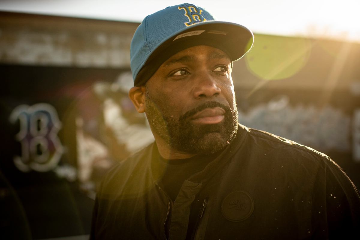 Mural artist and Artists For Humanity co-founder Rob “ProBlak” Gibbs