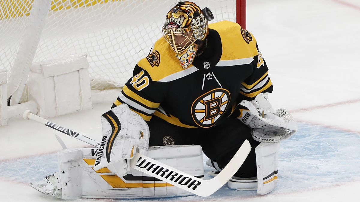 Boston Bruins goalie Tuukka Rask