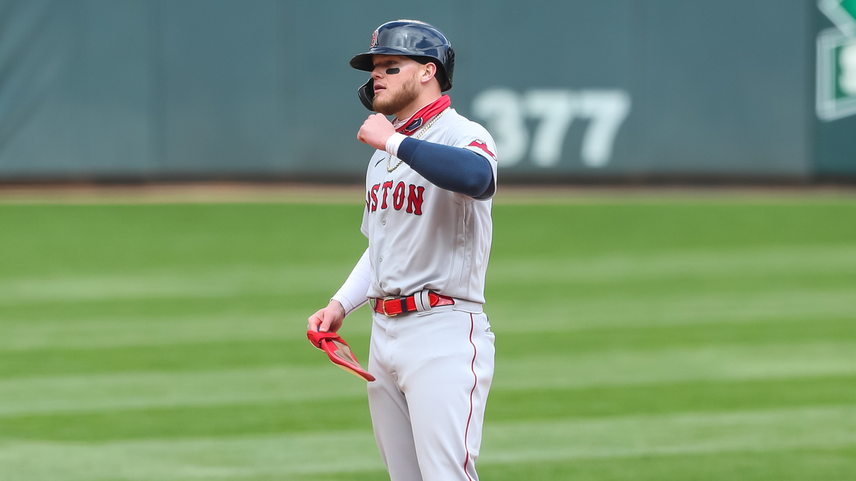 Boston Red Sox left fielder Alex Verdugo