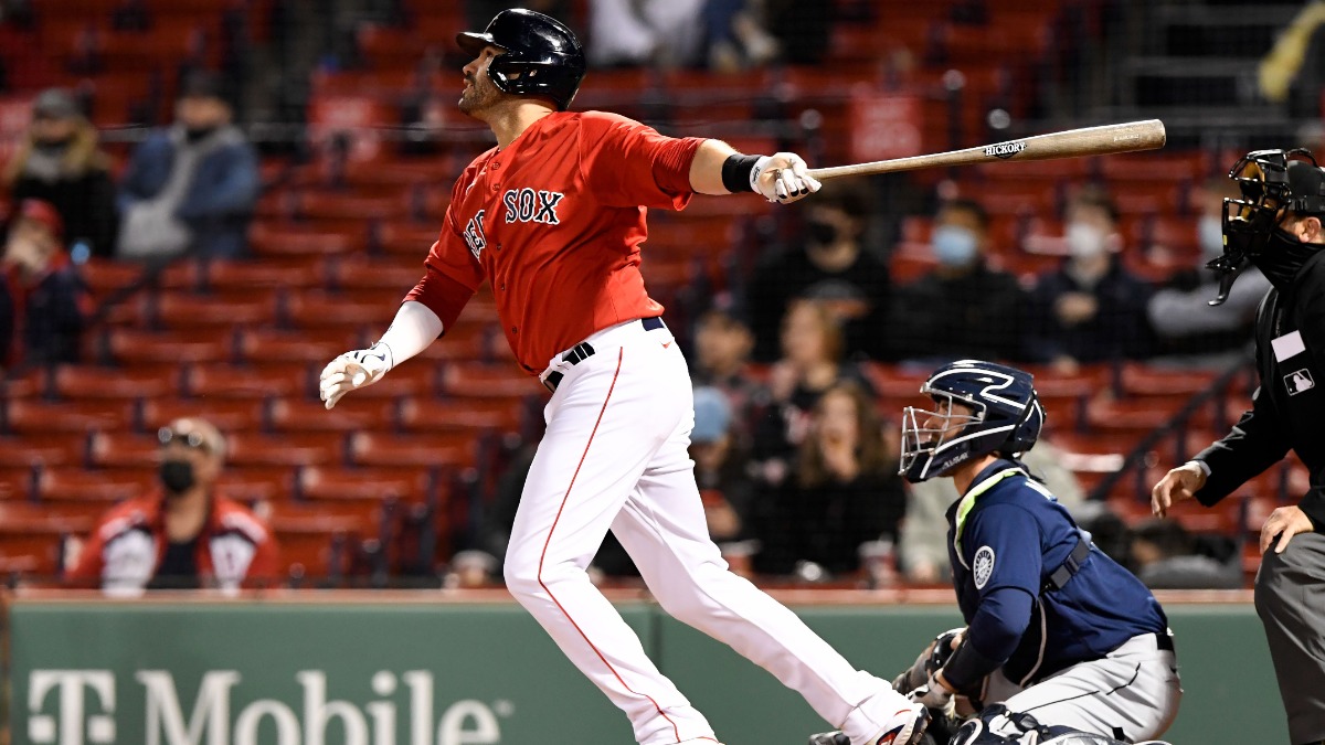 Boston Red Sox left fielder J.D. Martinez
