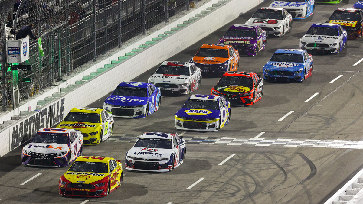 NASCAR drivers at Martinsville Speedway