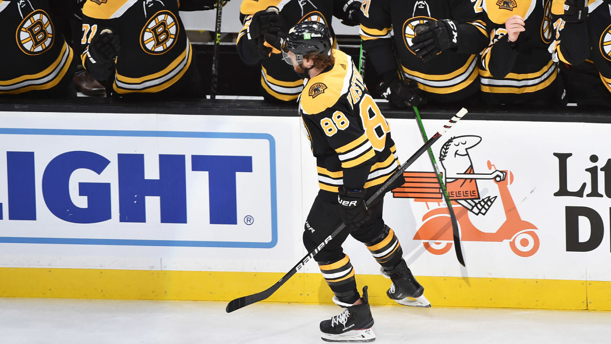 Boston Bruins winger David Pastrnak