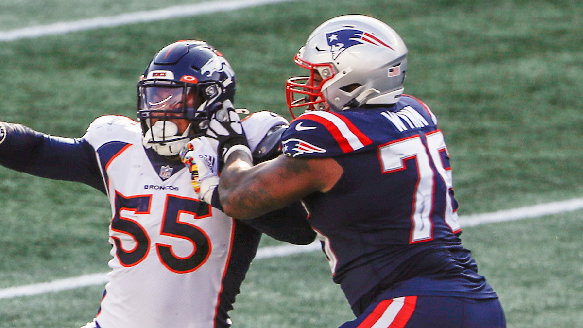 New England Patriots left tackle Isaiah Wynn