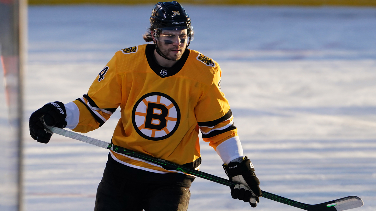 Boston Bruins winger Jake DeBrusk