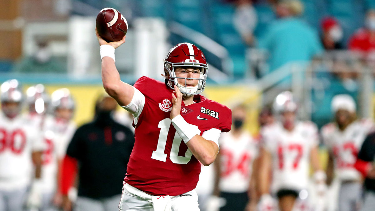 Alabama quarterback Mac Jones