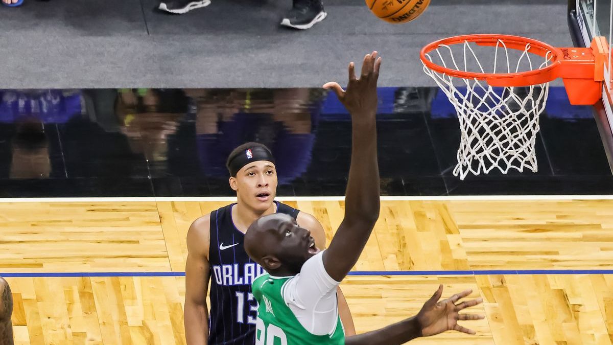 Boston Celtics center Tacko Fall, Orlando Magic R.J. Hampton