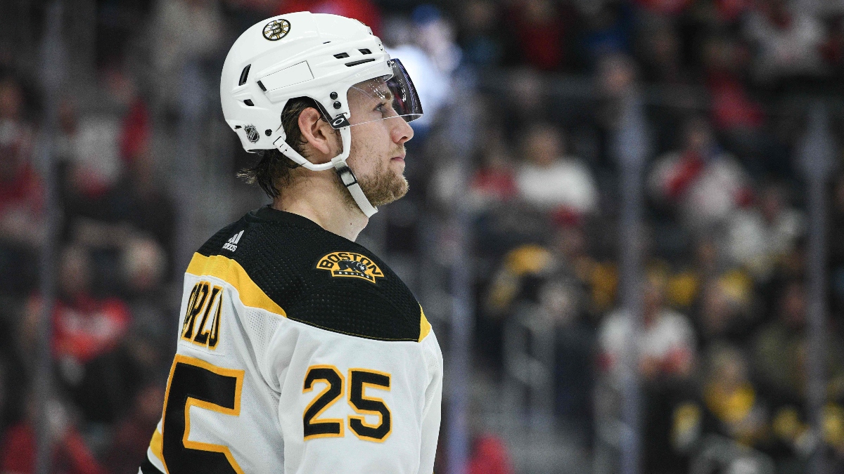 Boston Bruins defenseman Brandon Carlo