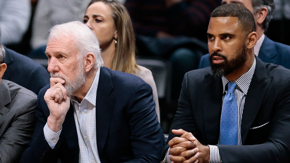 San Antonio Spurs Coach Gregg Popovich And Boston Celtics Head Coach Ime Udoka