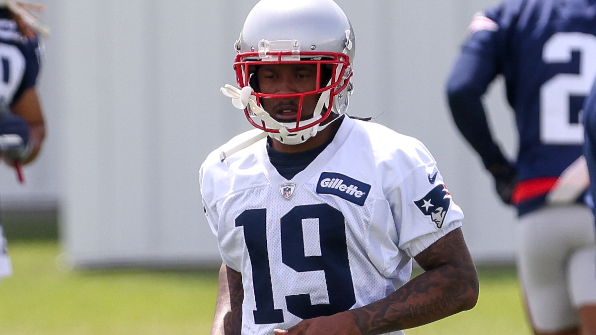 Patriots wide receiver Isaiah Zuber