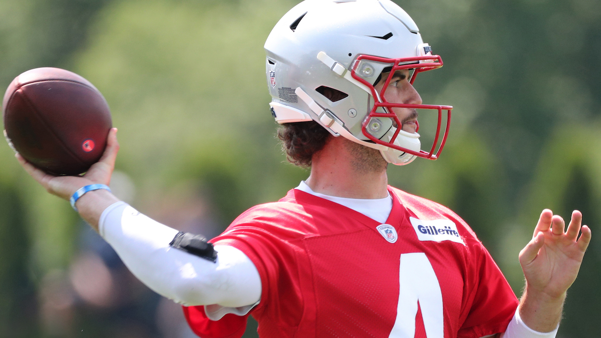 Patriots QB Jarrett Stidham
