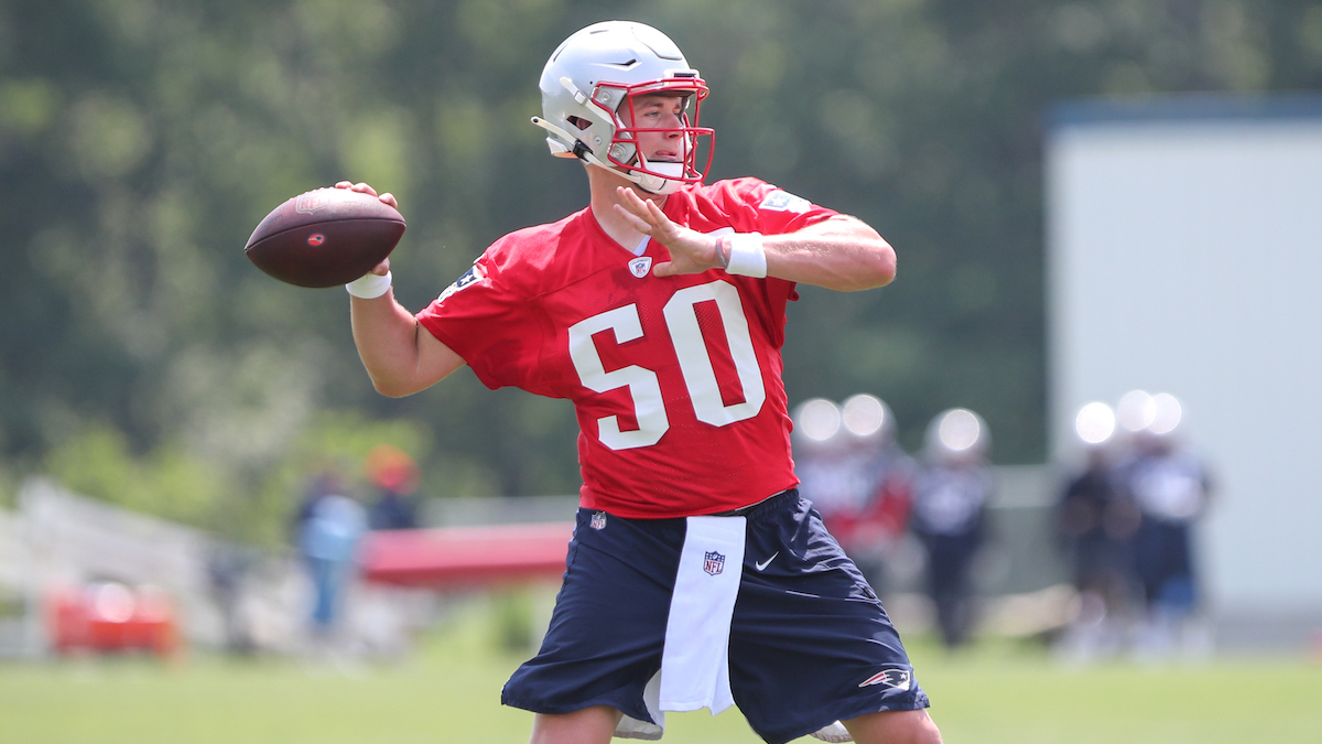 Patriots quarterback Mac Jones