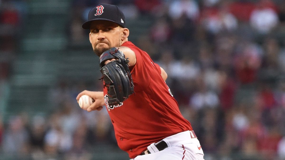 Boston Red Sox starting pitcher Nathan Eovaldi