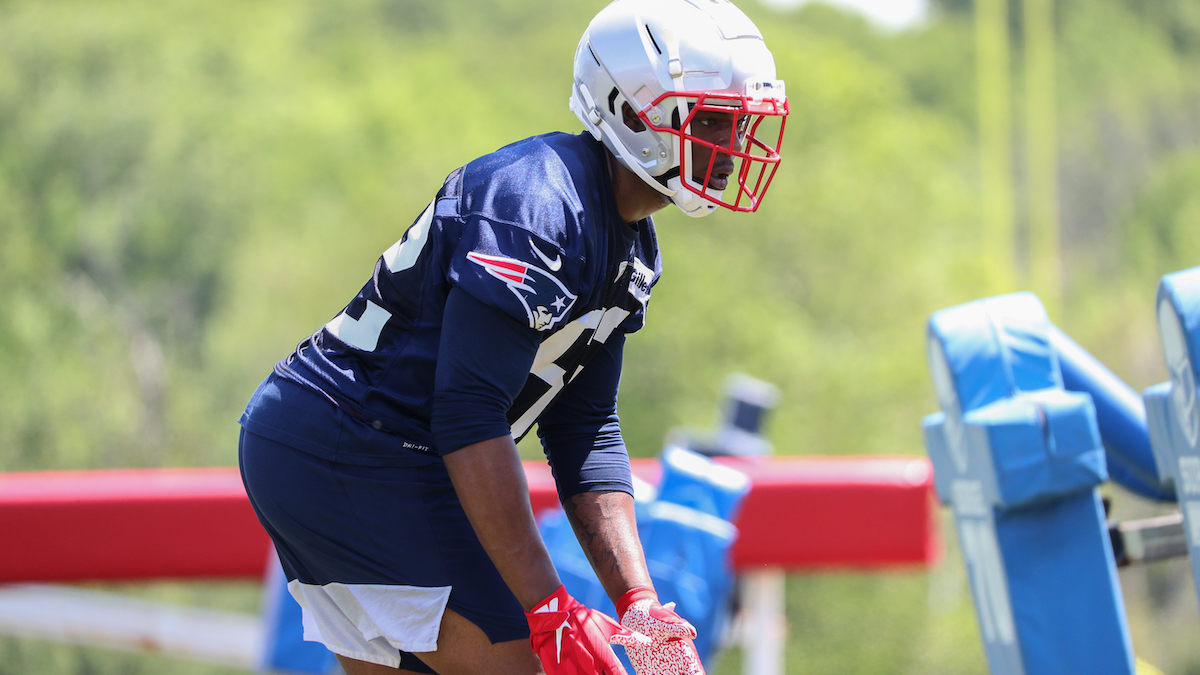 Patriots outside linebacker Ronnie Perkins