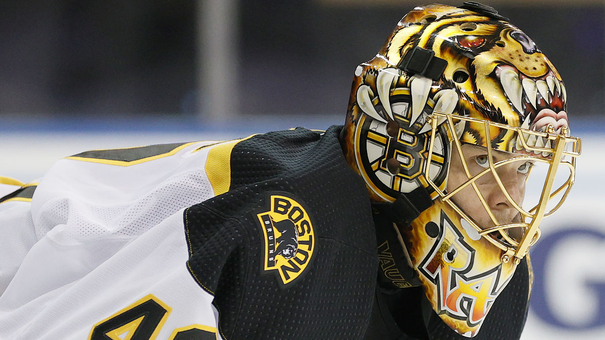 Boston Bruins goalie Tuukka Rask