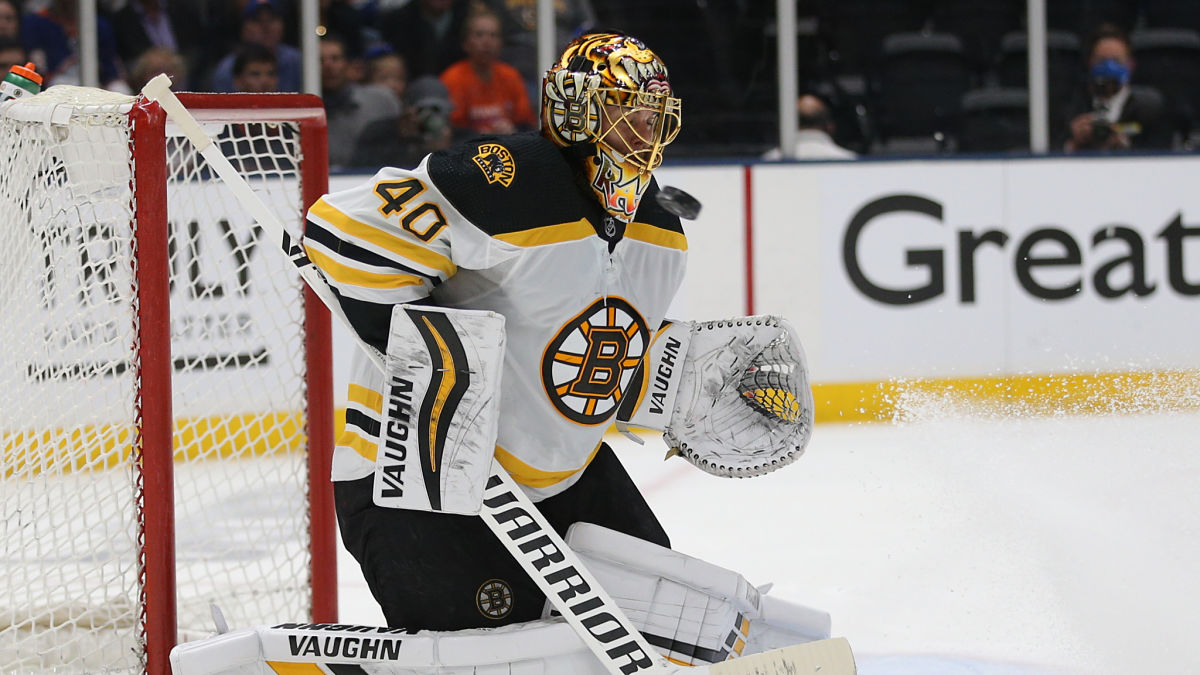 Boston Bruins goalie Tuukka Rask