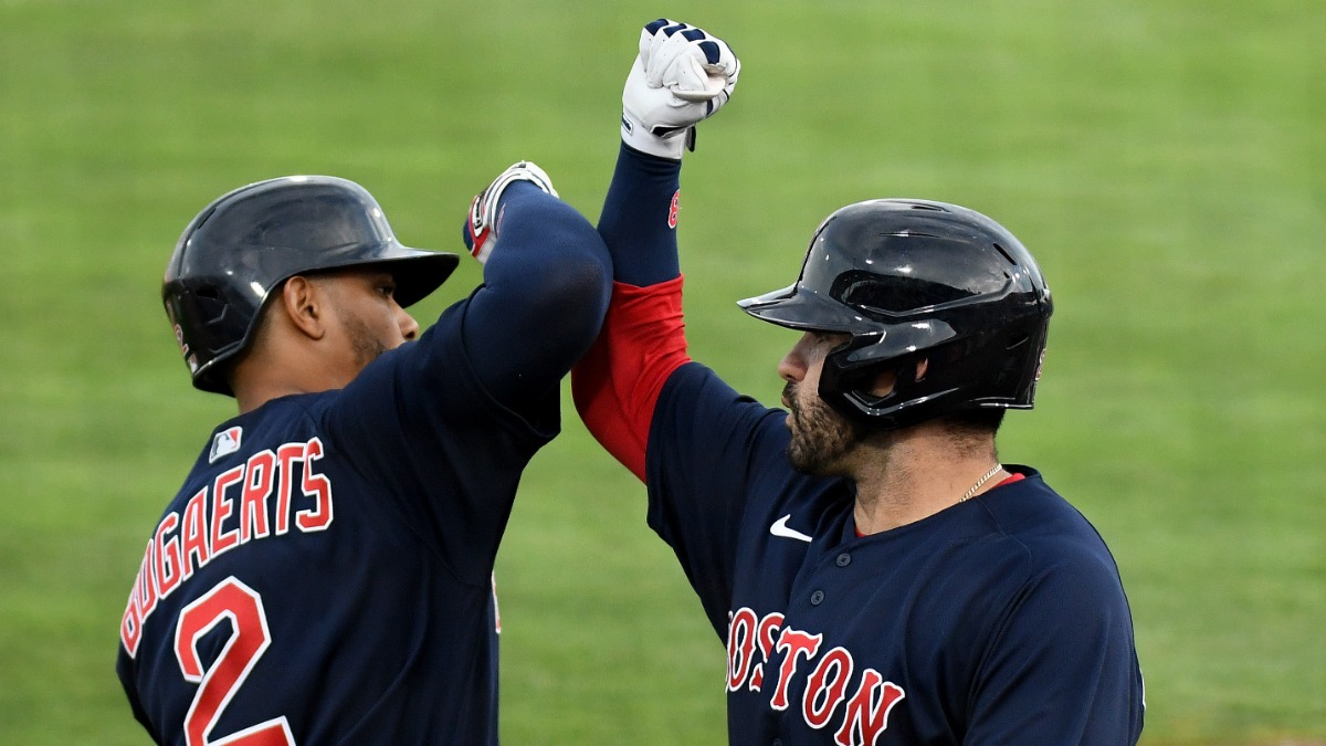 Boston Red Sox Shortstop Xander Bogaerts, Designated Hitter J.D. Martinez