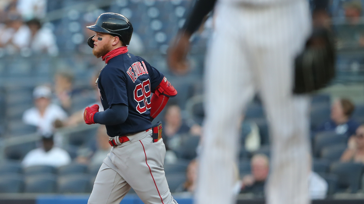 Boston Red Sox left fielder Alex Verdugo