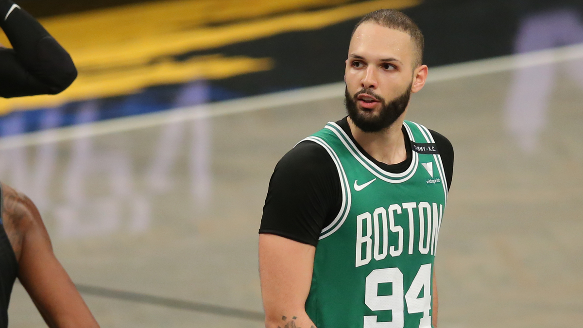 Boston Celtics shooting guard Evan Fournier