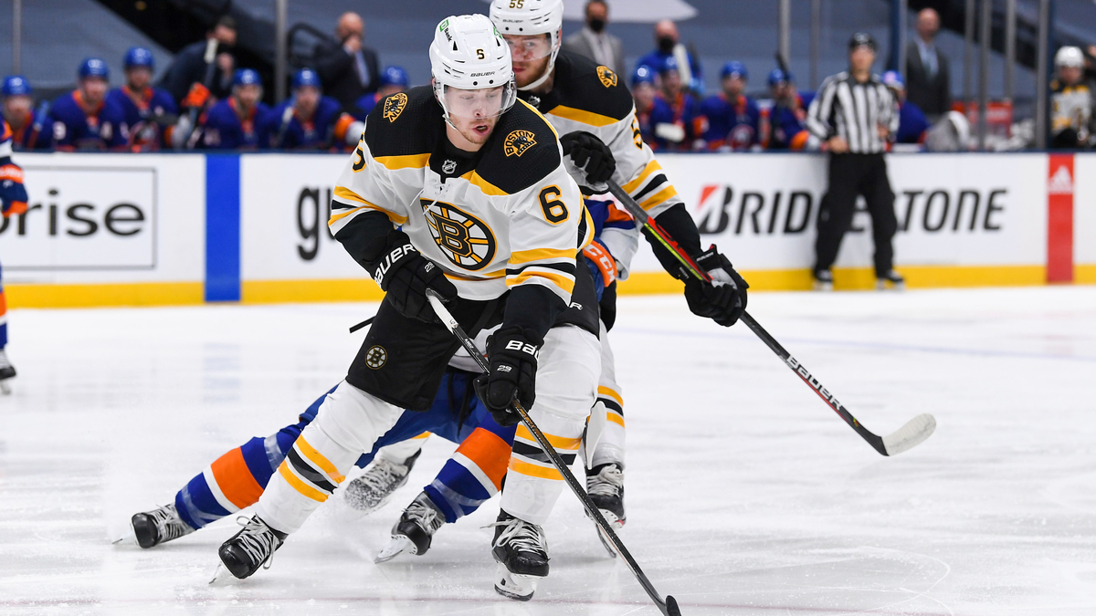 Boston Bruins defenseman Mike Reilly