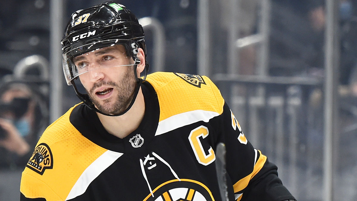 Boston Bruins center Patrice Bergeron
