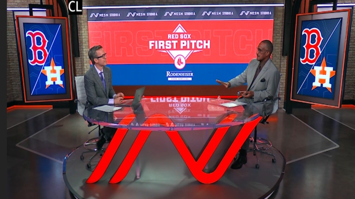 NESN talent Tom Caron and Jim Rice