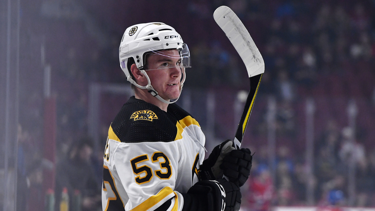 Boston Bruins forward Cameron Hughes