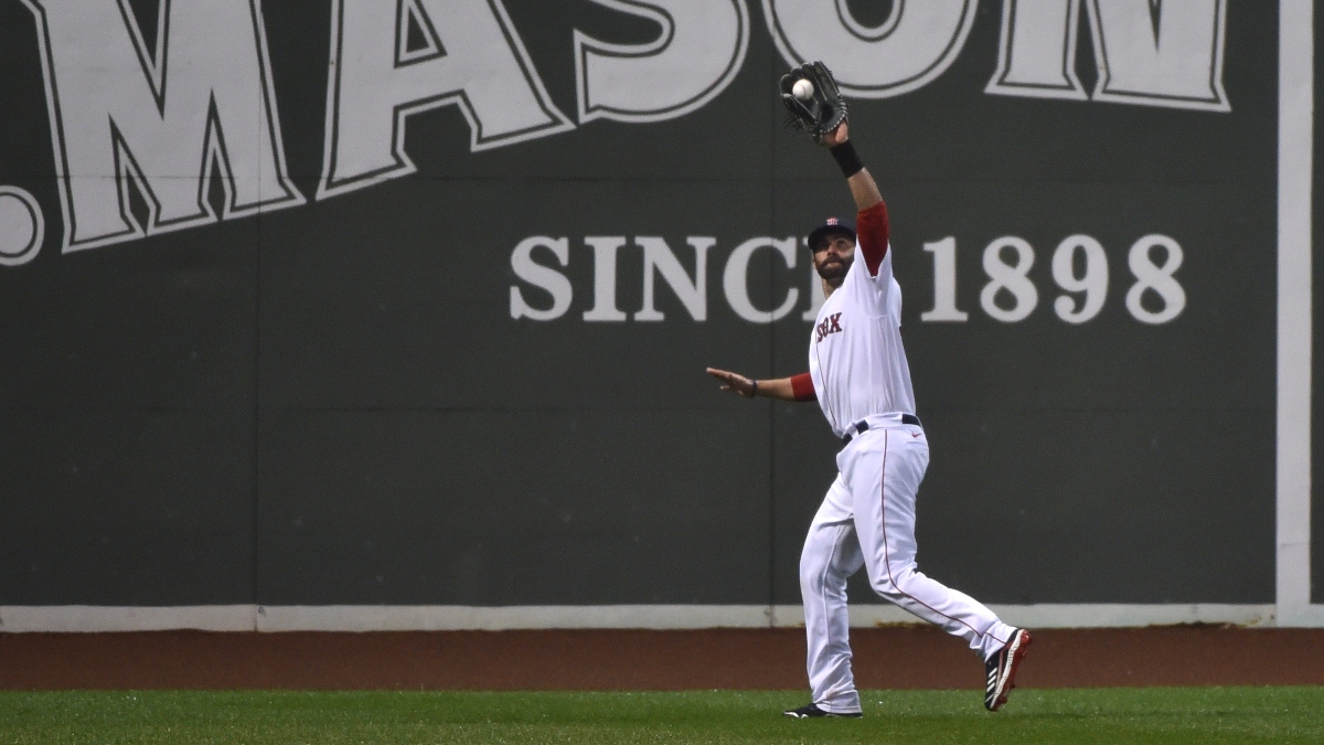 Boston Red Sox left fielder J.D. Martinez