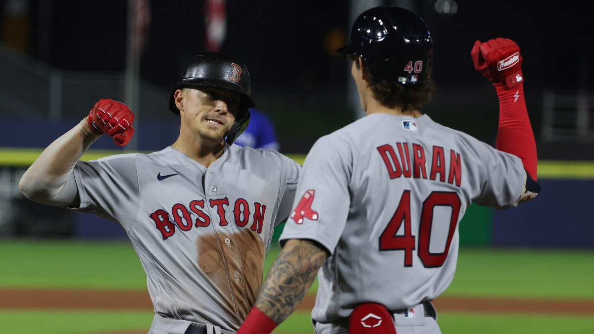 Boston Red Sox Second Baseman Kiké Hernández And Outfielder Jarren Duran